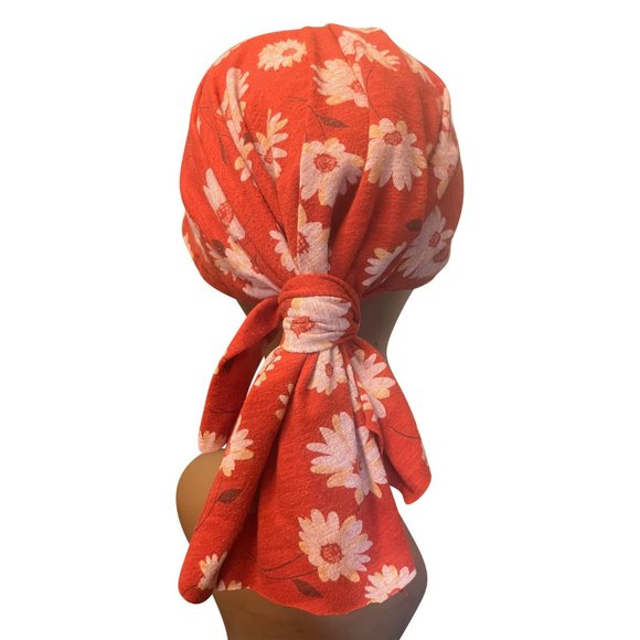 Boho Scarf Cap Women Modern Bohemian style Handmade Upcycled clothes to Caps - Picture 2 of 3